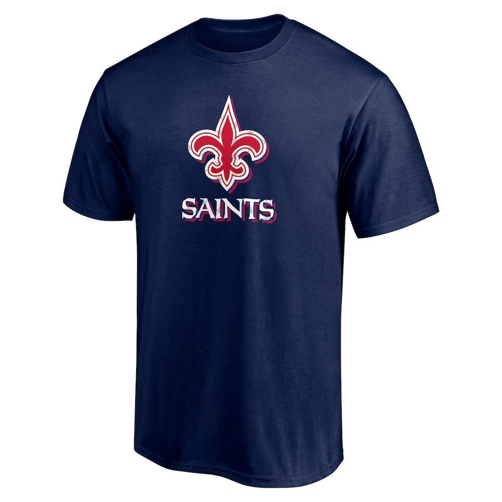 New Orleans Saints Red White and Team T-Shirt Navy - NFL