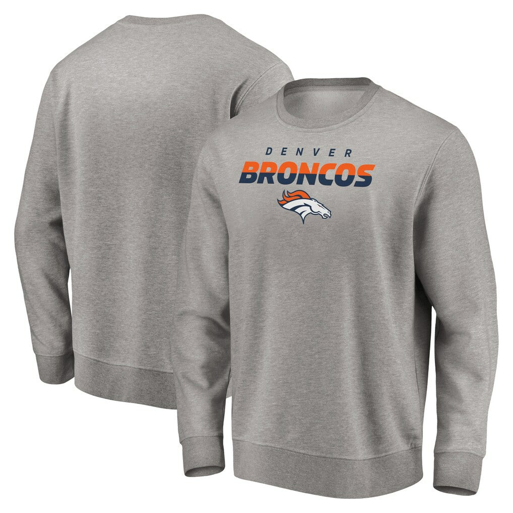 Denver Broncos Elevate Play Pullover Sweatshirt Gray - NFL