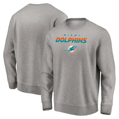 Miami Dolphins Elevate Play Pullover Sweatshirt Gray - NFL