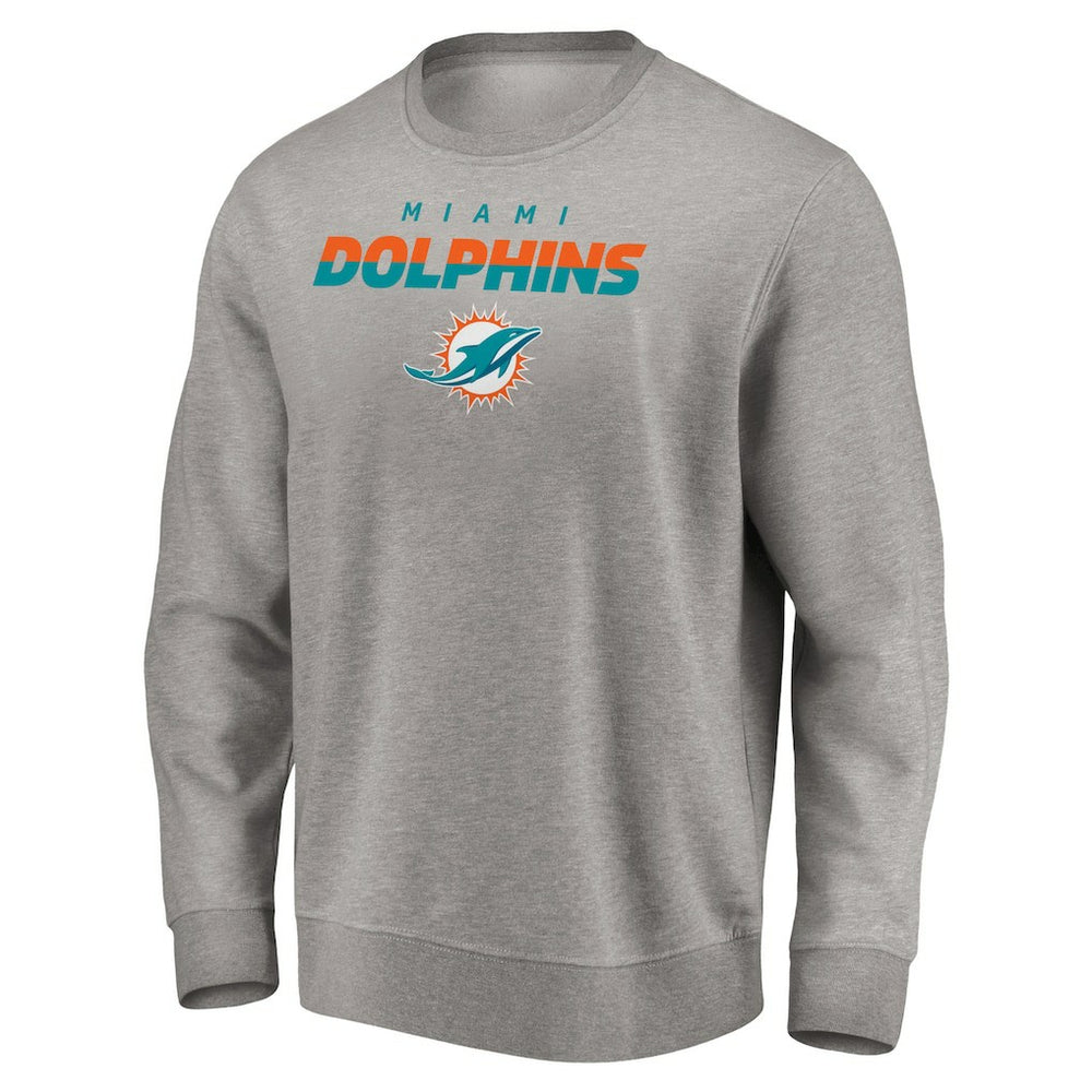Miami Dolphins Elevate Play Pullover Sweatshirt Gray - NFL
