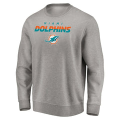 Miami Dolphins Elevate Play Pullover Sweatshirt Gray - NFL