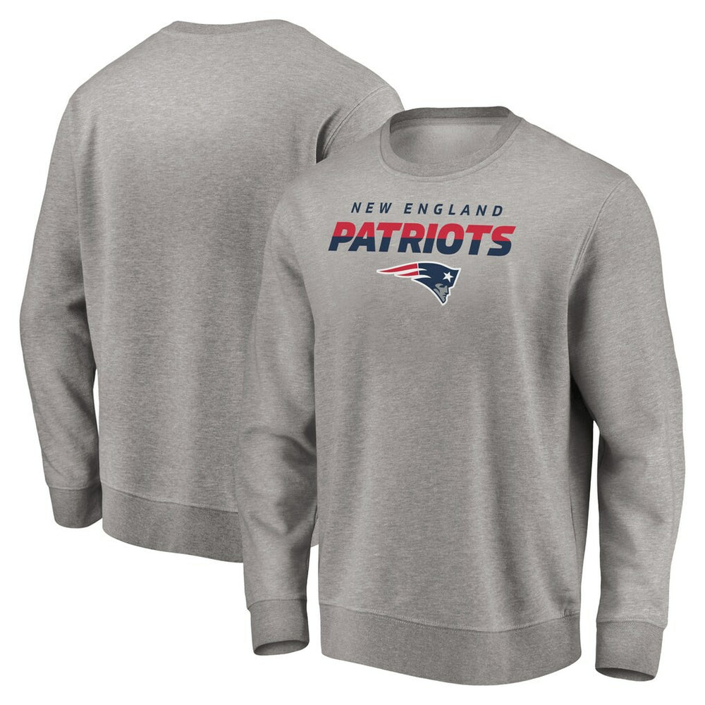 New England Patriots Elevate Play Pullover Sweatshirt Gray - NFL