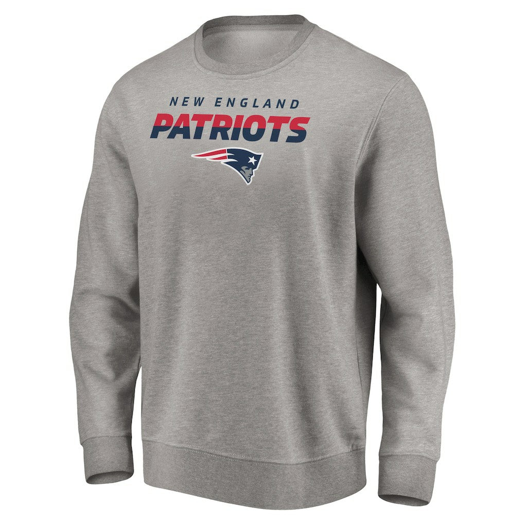 New England Patriots Elevate Play Pullover Sweatshirt Gray - NFL