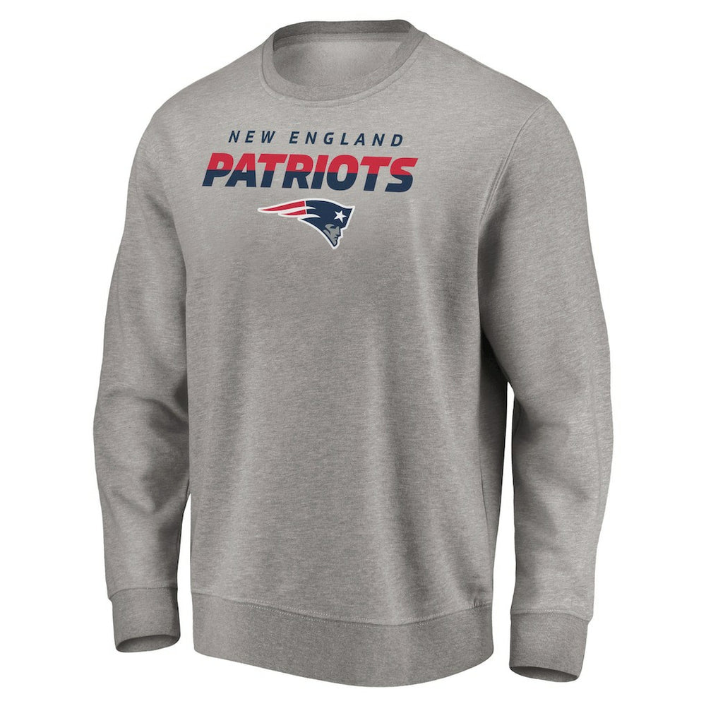 New England Patriots Elevate Play Pullover Sweatshirt Gray - NFL