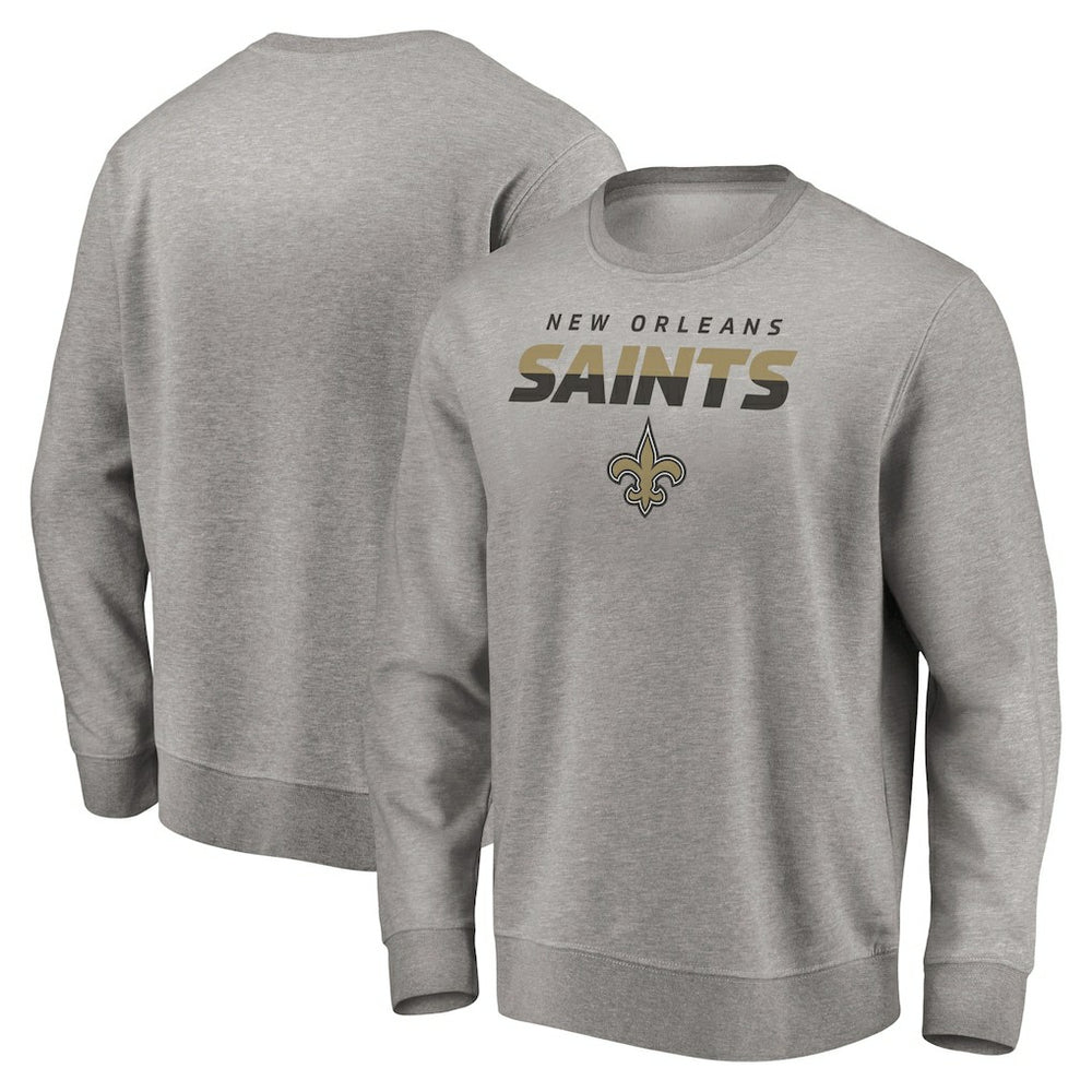 New Orleans Saints Elevate Play Pullover Sweatshirt Gray - NFL
