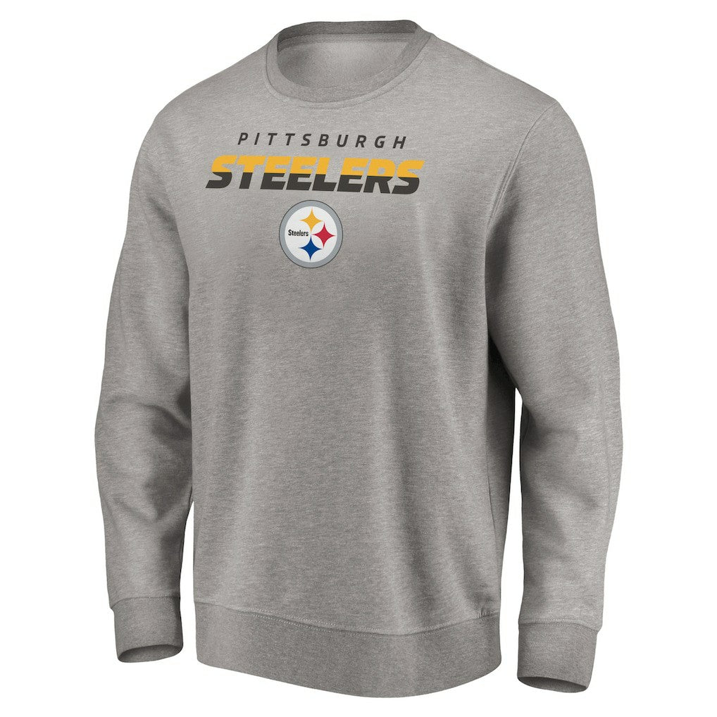 Pittsburgh Steelers Elevate Play Pullover Sweatshirt Gray - NFL
