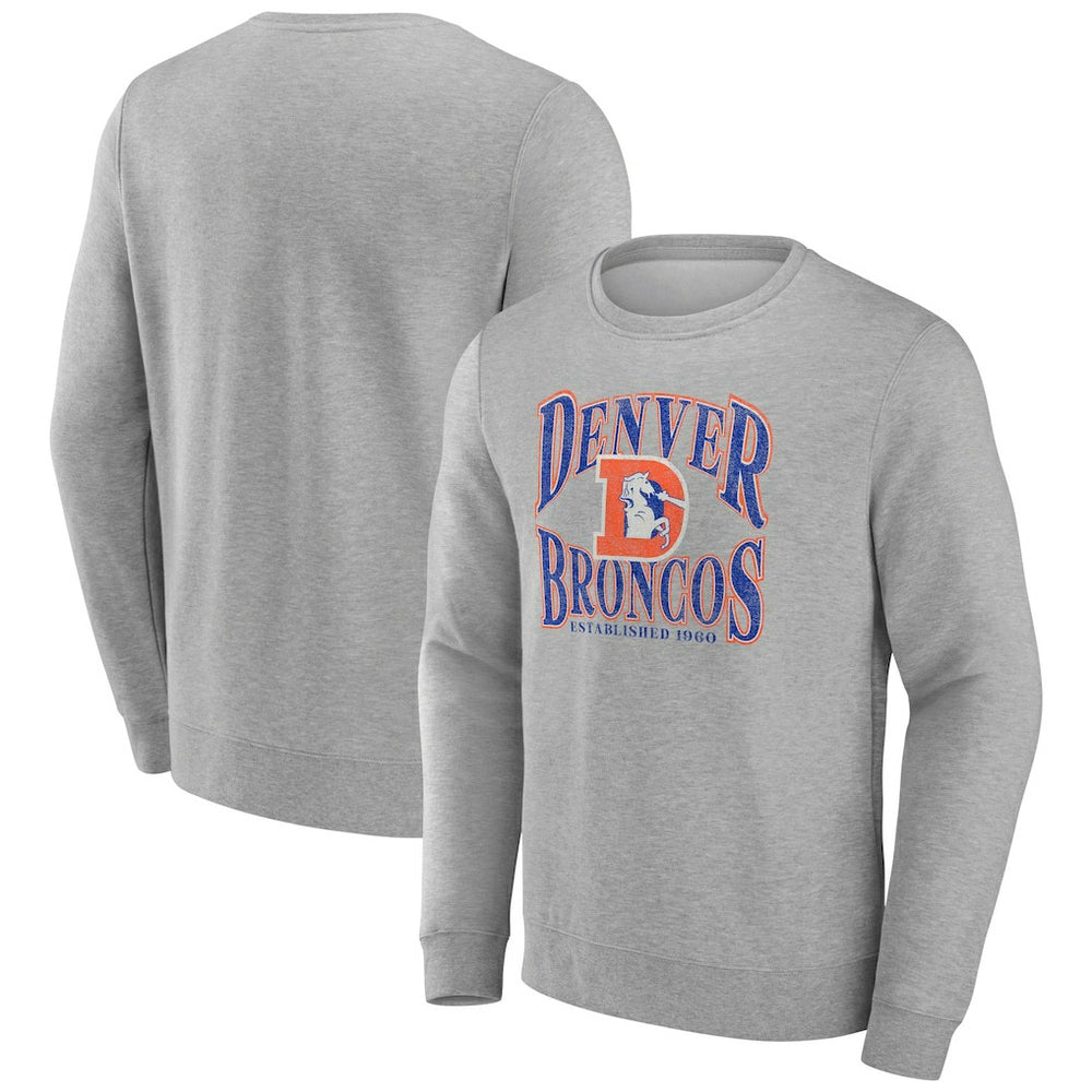Denver Broncos Playability Pullover Sweatshirt Gray - NFL