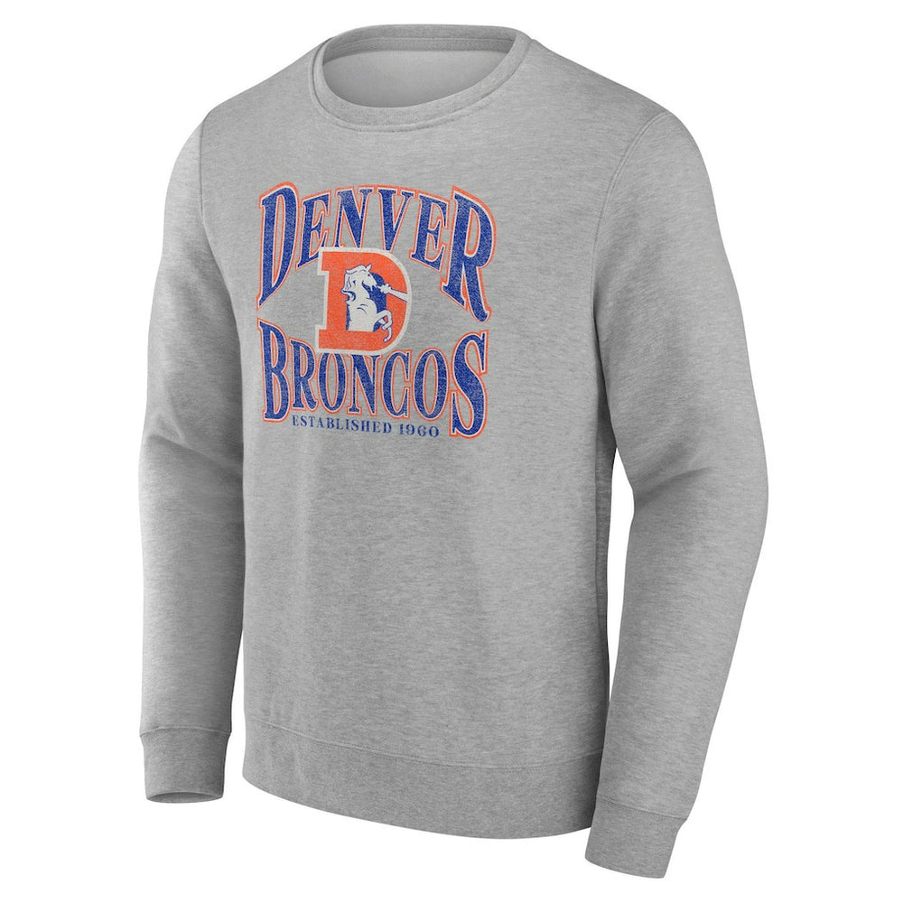 Denver Broncos Playability Pullover Sweatshirt Gray - NFL