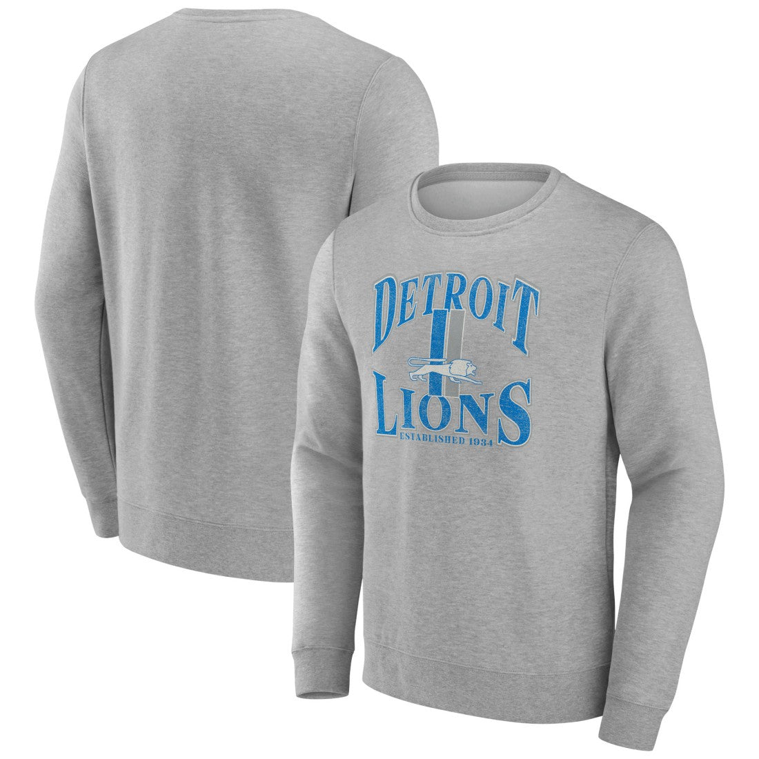 Detroit Lions Playability Pullover Sweatshirt Gray - NFL