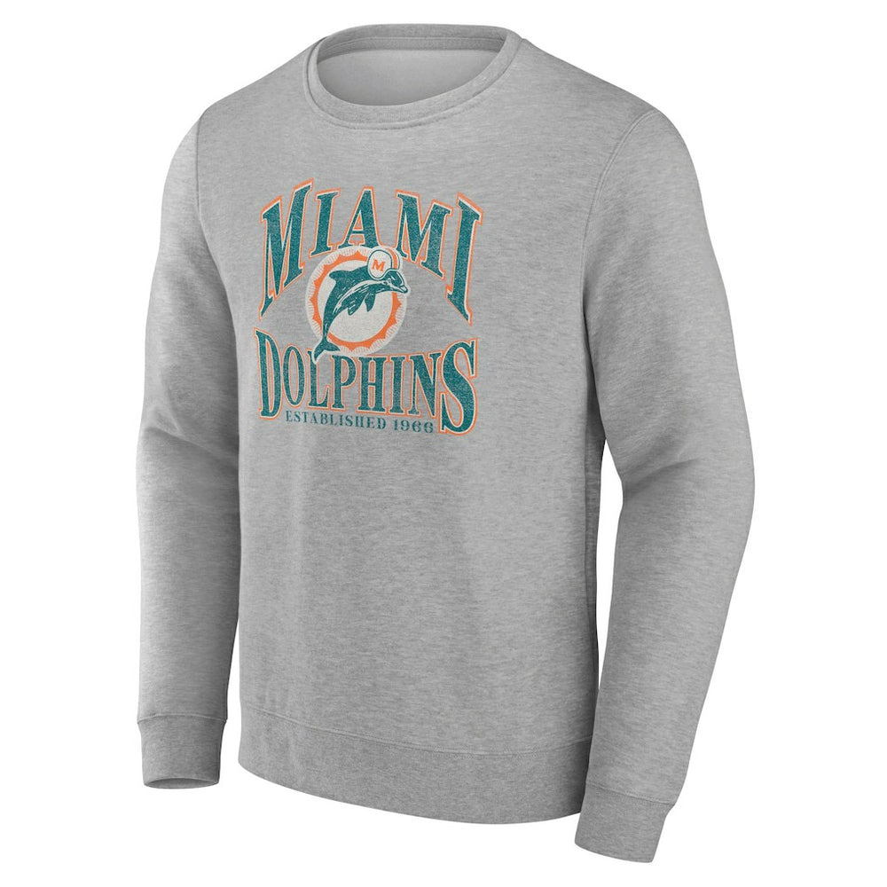 Miami Dolphins Playability Pullover Sweatshirt Gray - NFL