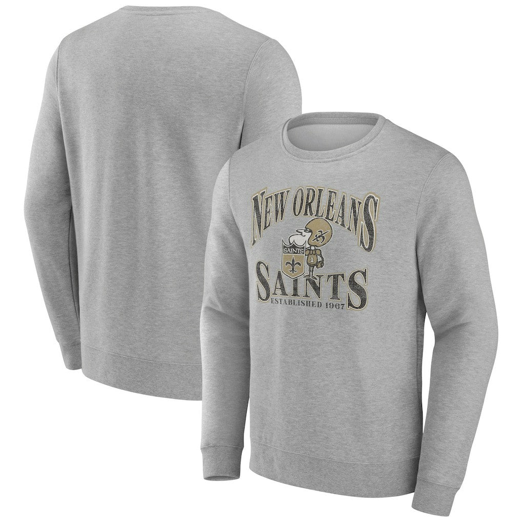 New Orleans Saints Playability Pullover Sweatshirt Gray - NFL