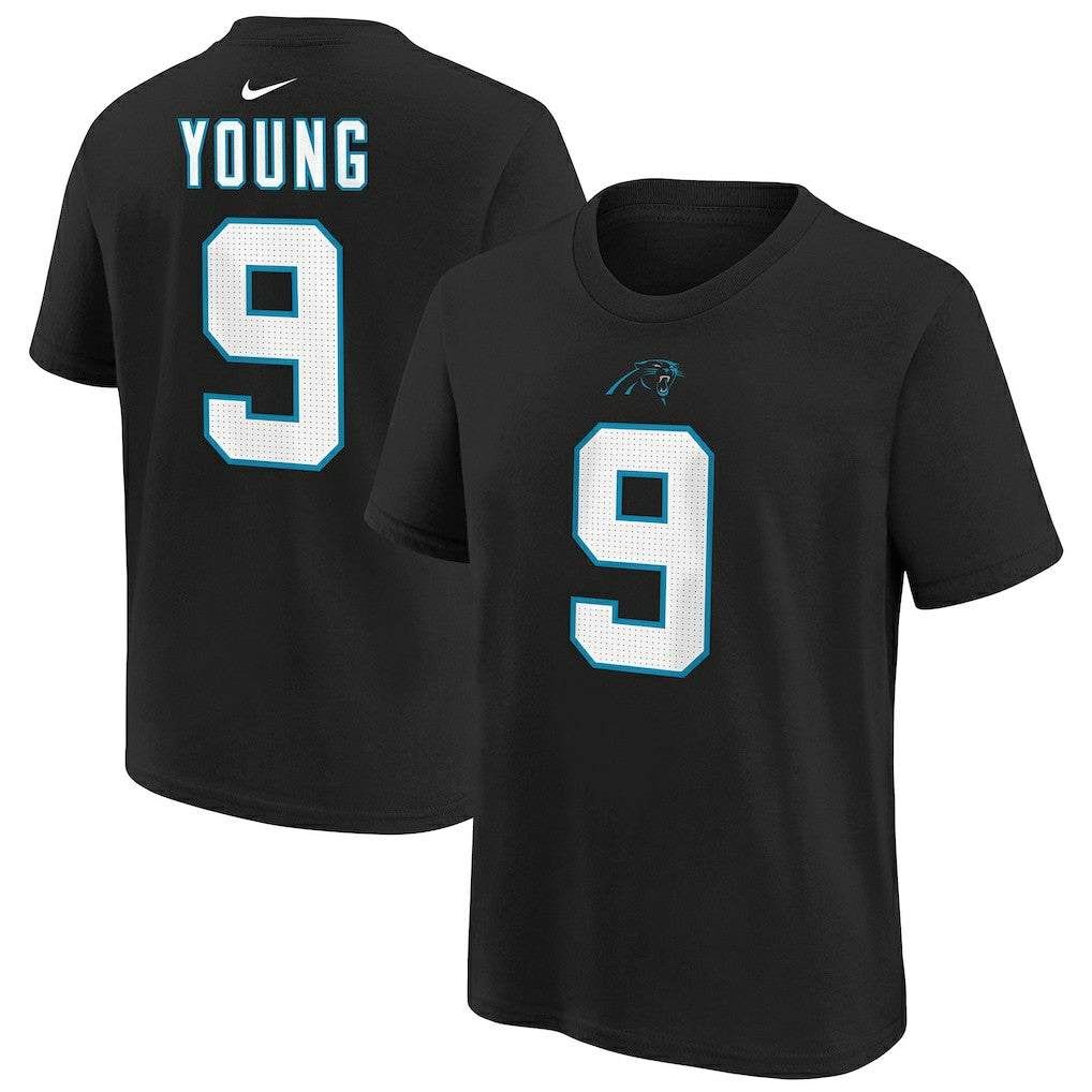 Bryce Young Carolina Panthers Youth Player Name & Number T-Shirt Black - Nike