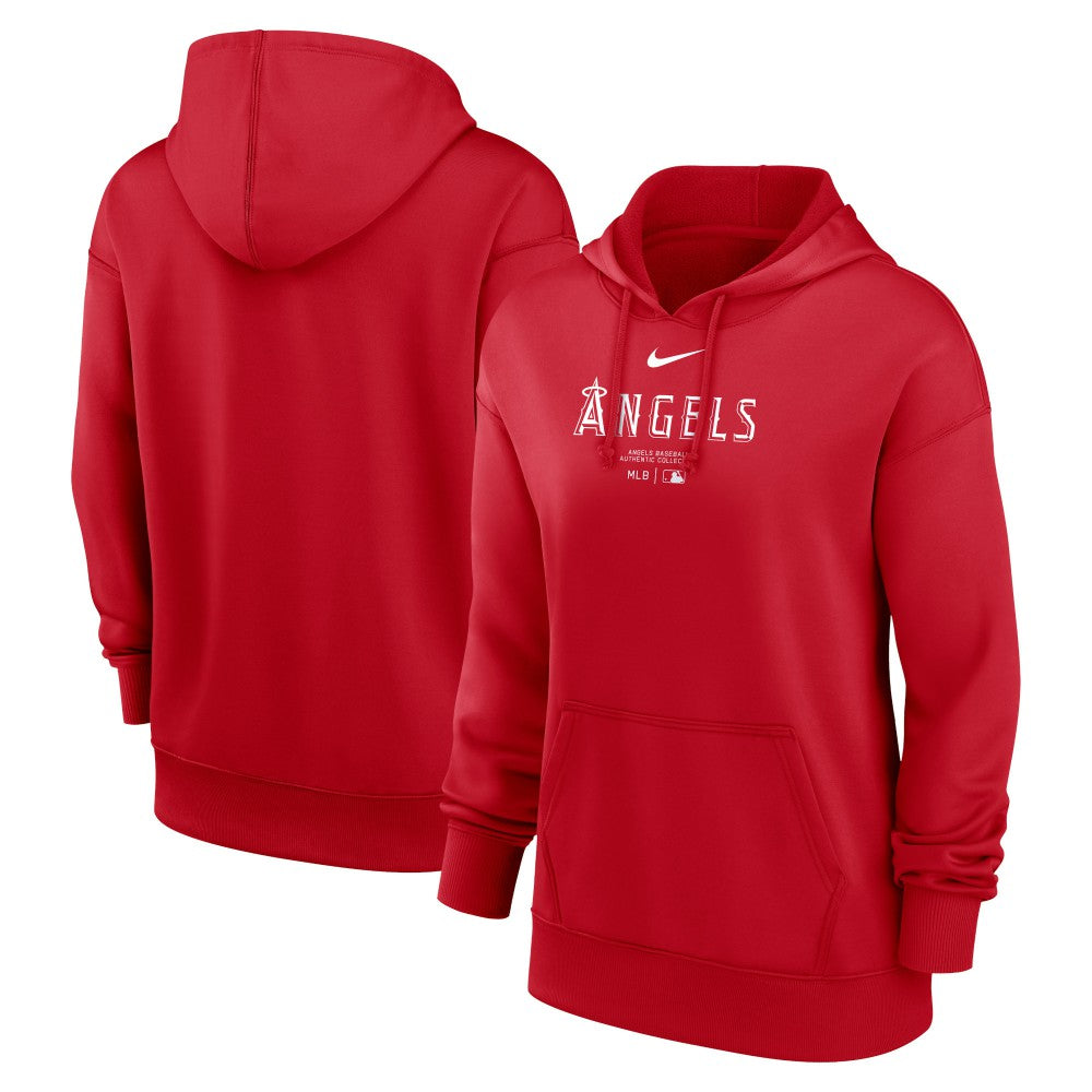 Los Angeles Angels Nike Women's Authentic Collection Performance Pullover Hoodie Clearance