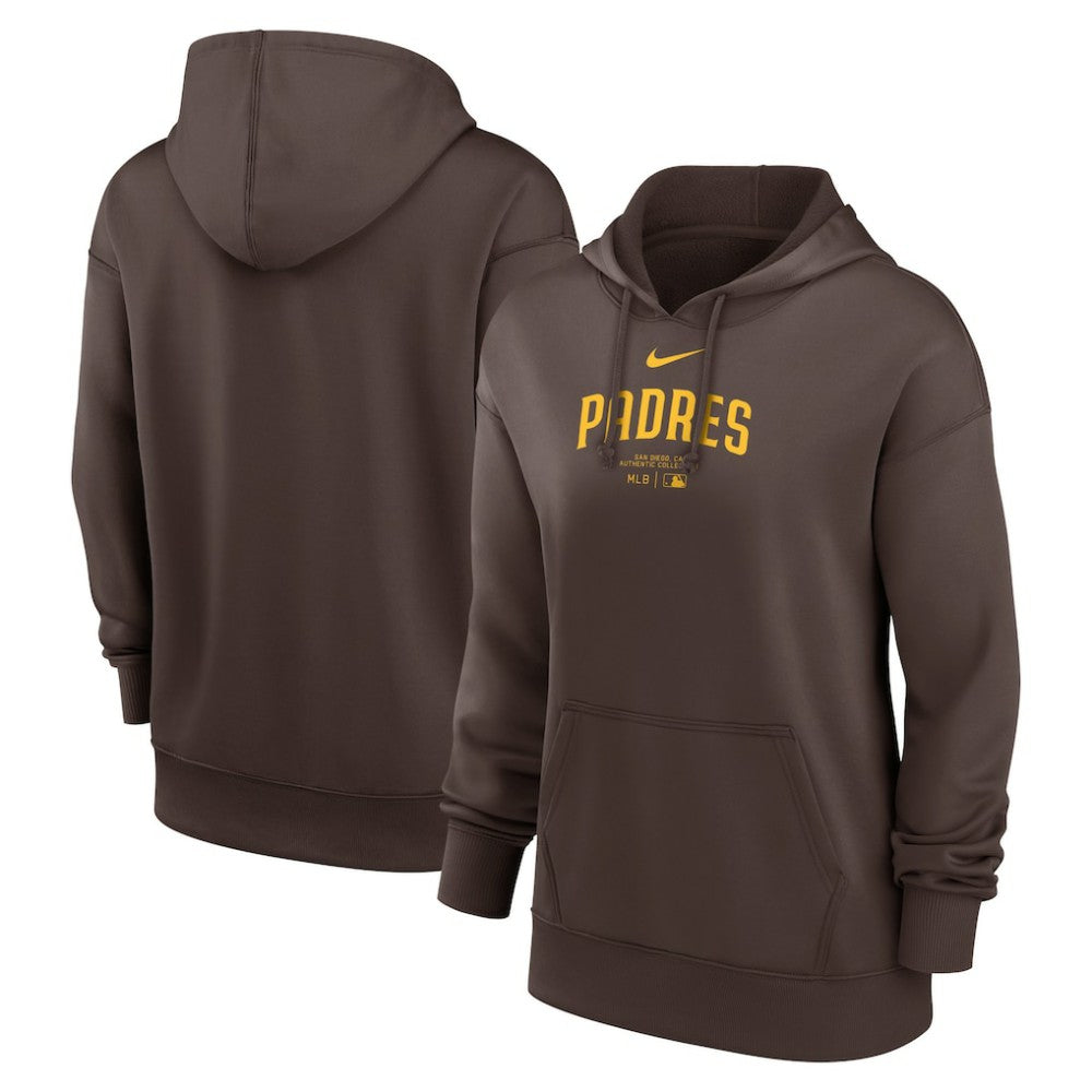 San Diego Padres Nike Women's Authentic Collection Performance Pullover Hoodie On Sale