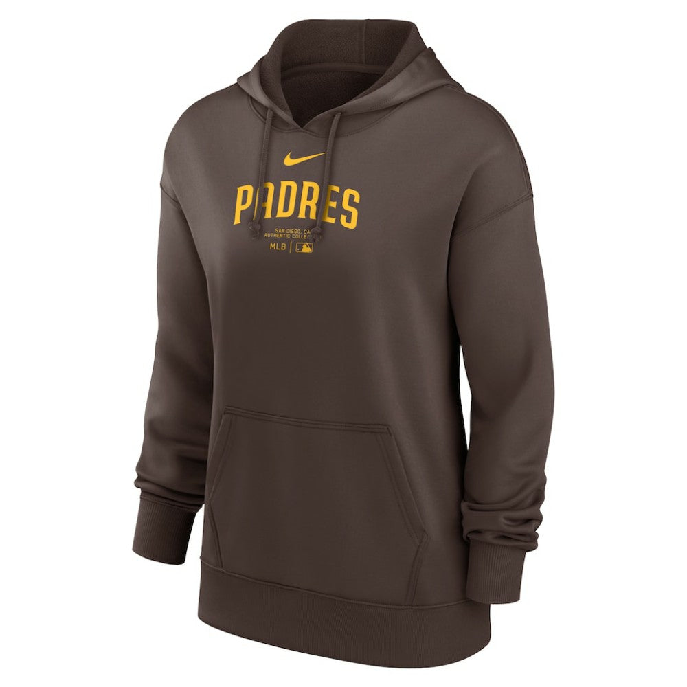 San Diego Padres Nike Women's Authentic Collection Performance Pullover Hoodie On Sale