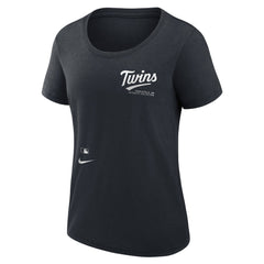 Minnesota Twins Nike Women's Authentic Collection Performance Scoop Neck T-Shirt Clearance