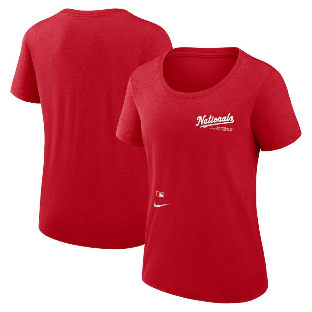 Washington Nationals Nike Women's Authentic Collection Performance Scoop Neck T-Shirt discount