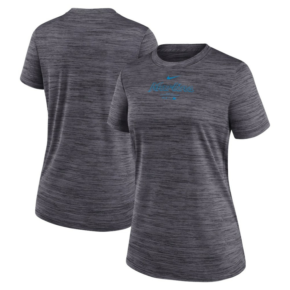 Miami Marlins Nike Women's Authentic Collection Velocity Performance T-Shirt Sale