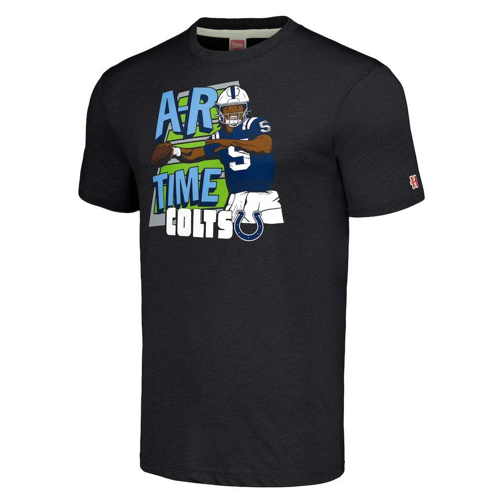 Anthony Richardson Sr. Indianapolis Colts Homage Unisex Caricature Player Tri-Blend T-Shirt Charcoal - NFL