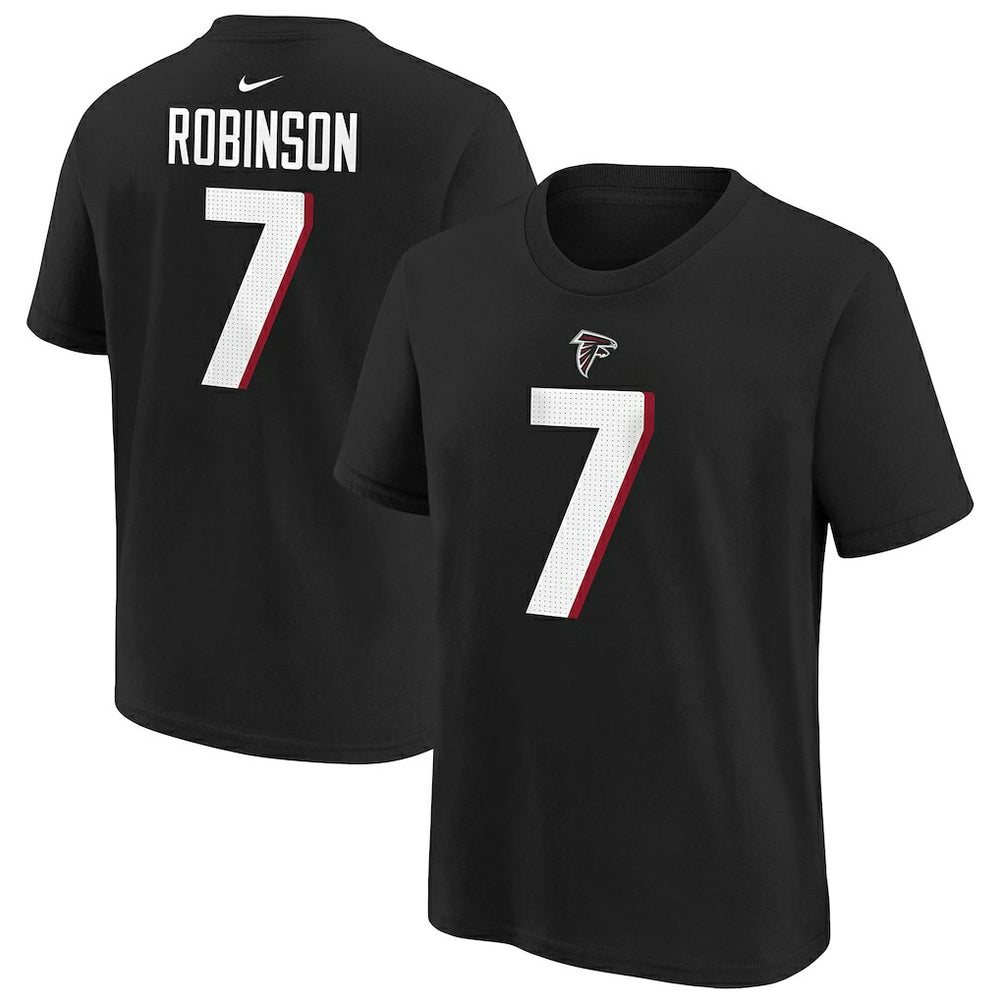 Bijan Robinson Atlanta Falcons Youth Player Name & Number T-Shirt Black - Nike