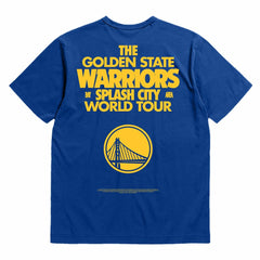 Mitchell & Ness - Golden State Warriors Bleacher Report x  Unisex World Tour T-Shirt - Royal