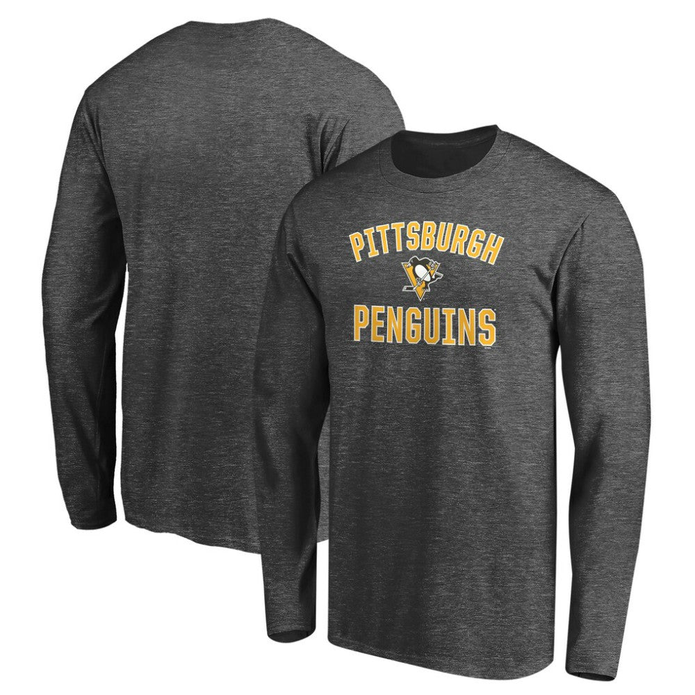 Pittsburgh Penguins Victory Arch Long Sleeve T-Shirt Charcoal
