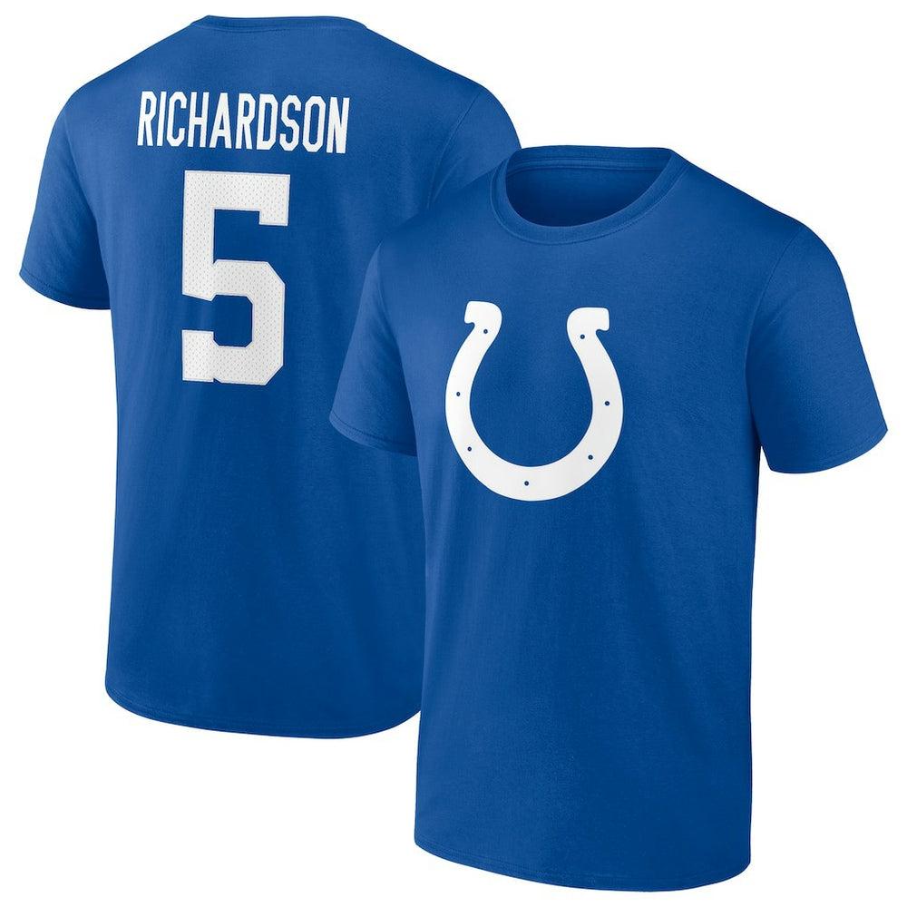 Anthony Richardson Indianapolis Colts Icon Name & Number T-Shirt Royal - Fanatics