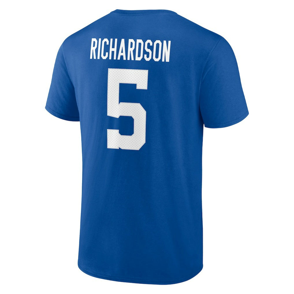 Anthony Richardson Indianapolis Colts Icon Name & Number T-Shirt Royal - Fanatics