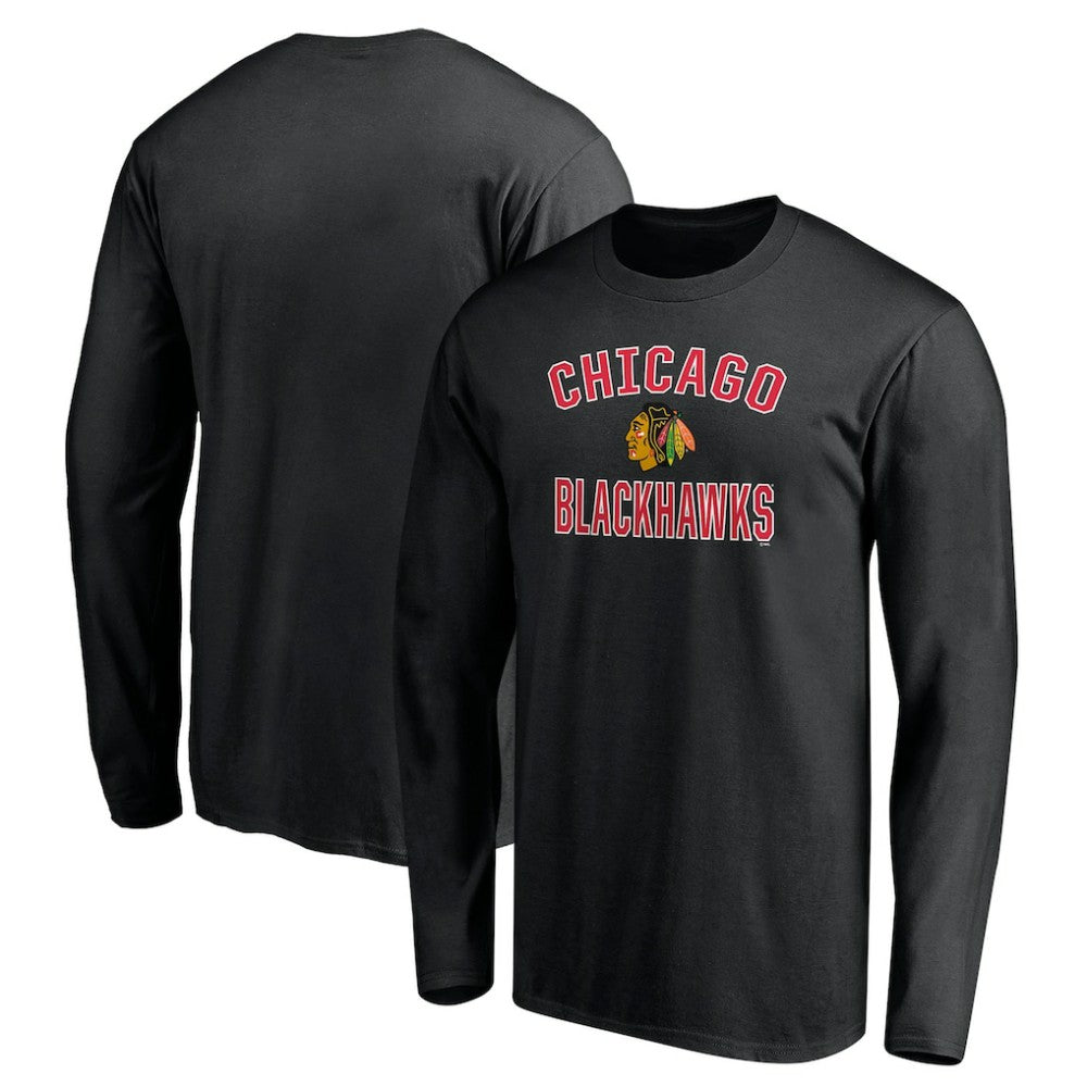 Chicago Blackhawks Victory Arch Long Sleeve T-Shirt Black
