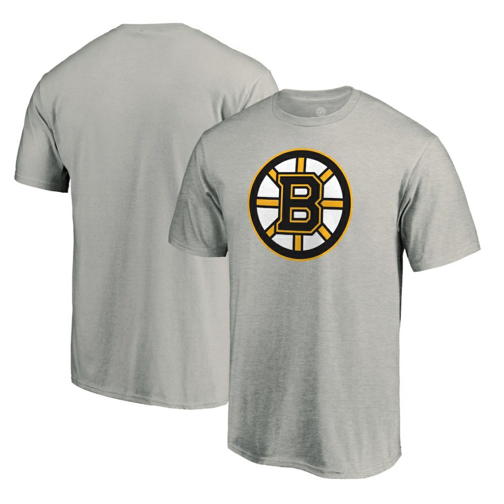Boston Bruins Primary Logo T-Shirt Heather Gray