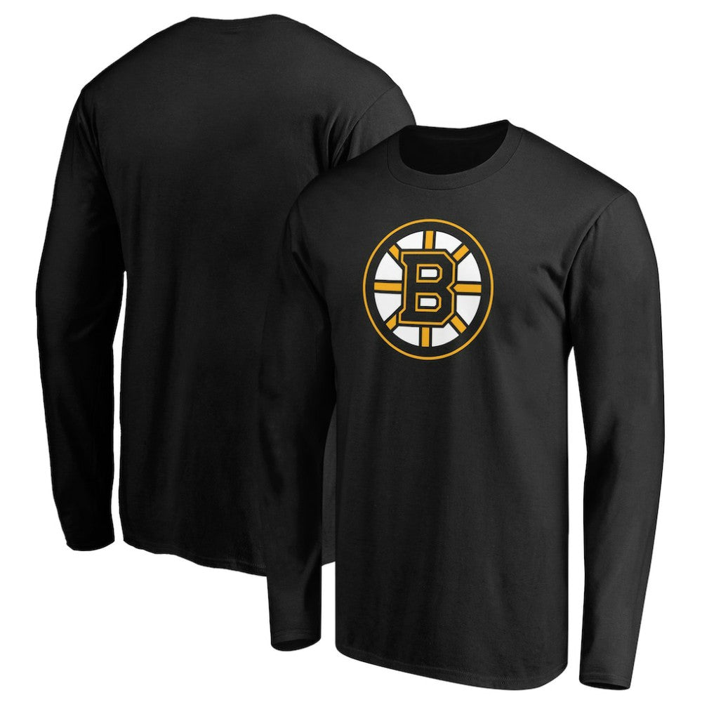 Boston Bruins Primary Logo Long Sleeve T-Shirt Black