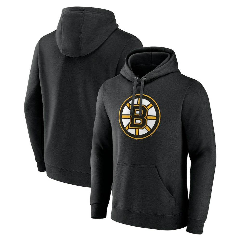 Boston Bruins Primary Logo Pullover Hoodie Black