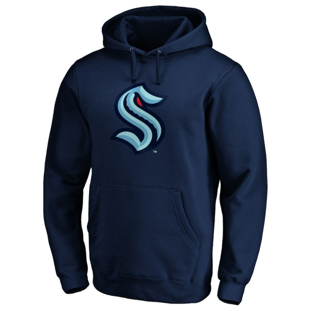 Seattle Kraken Primary Logo Pullover Hoodie Deep Sea Blue