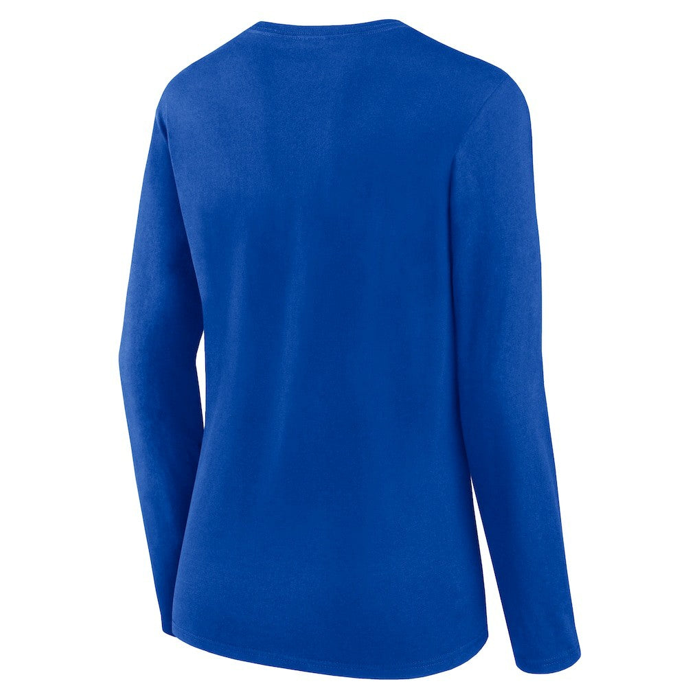 Los Angeles Rams Women's Plus Size Foiled Play Long Sleeve T-Shirt Royal - Fanatics