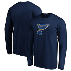 St. Louis Blues - Primary Logo Long Sleeve T-Shirt Navy