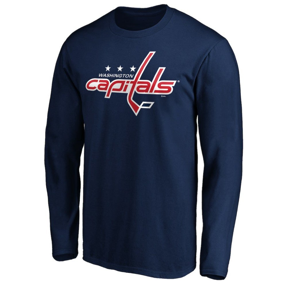 Washington Capitals Primary Logo Long Sleeve T-Shirt Navy