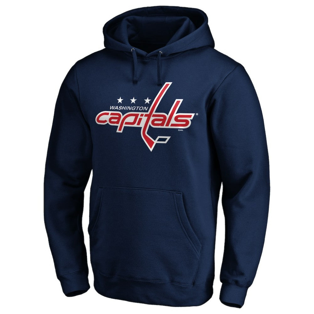 Washington Capitals Primary Logo Pullover Hoodie Navy