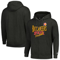 Tampa Bay Buccaneers Starter Gridiron Classics Post Season Full-Zip Hoodie Charcoal - NFL