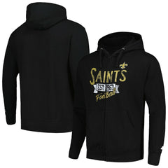 New Orleans Saints Starter Domestic Post Season Full-Zip Hoodie Black - NFL