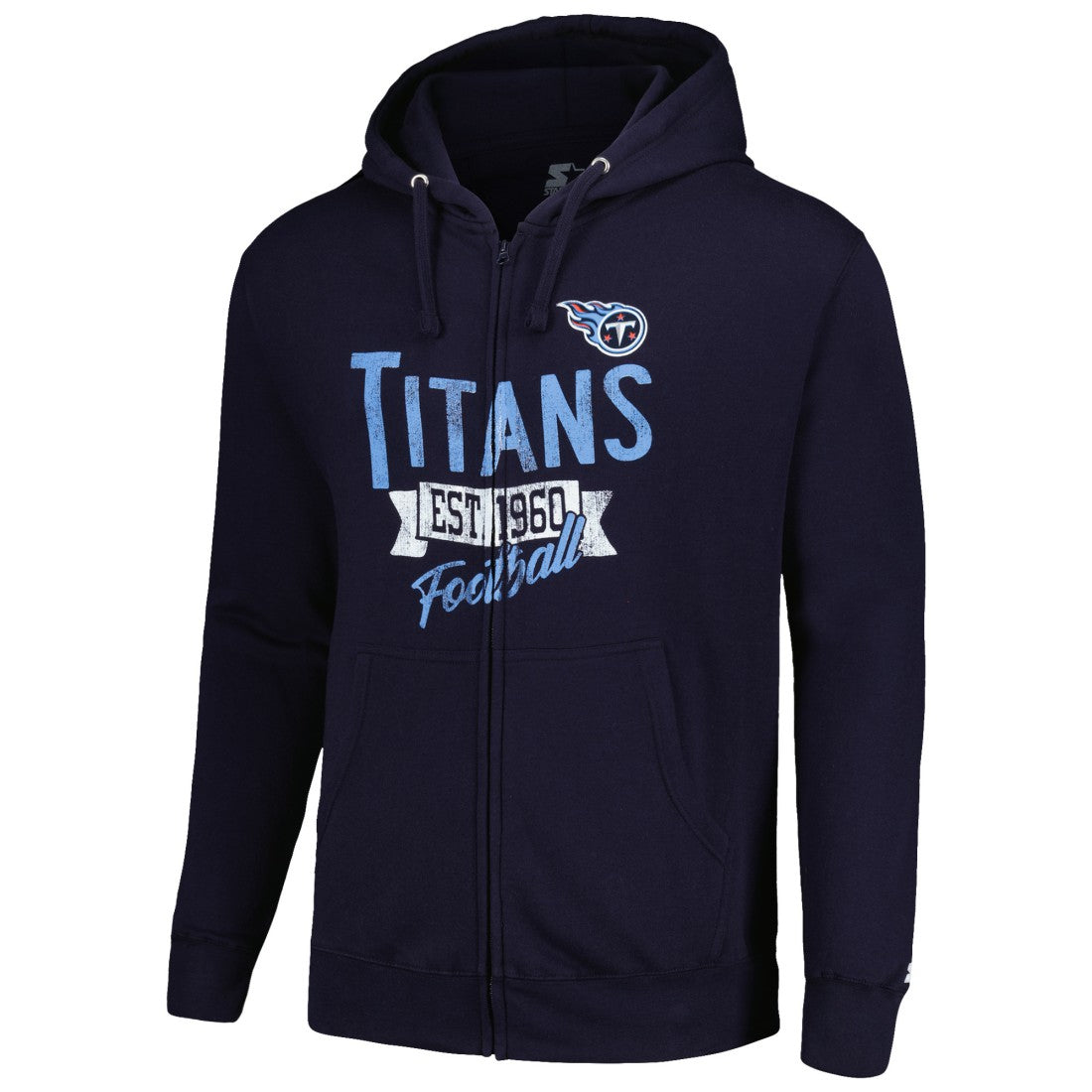 Tennessee Titans Starter Domestic Post Season Full-Zip Hoodie Navy - NFL