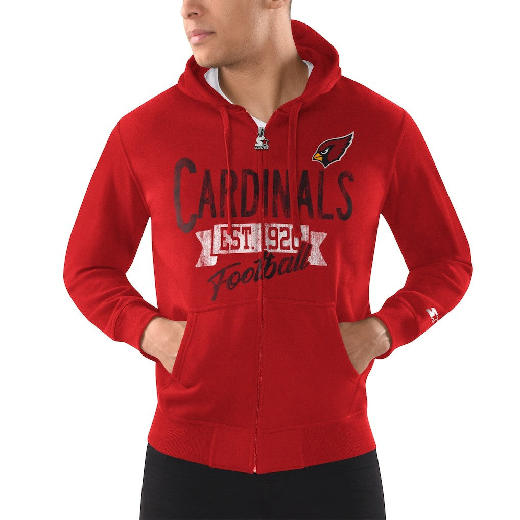 Arizona Cardinals Starter Domestic Post Season Full-Zip Hoodie Cardinal - NFL