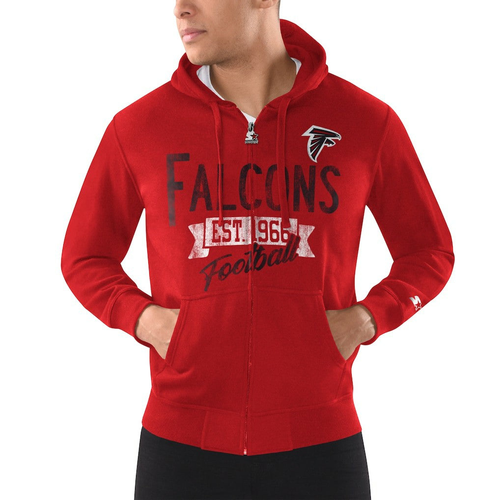 Atlanta Falcons Starter Domestic Post Season Full-Zip Hoodie Red - NFL