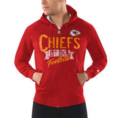 Kansas City Chiefs Starter Domestic Post Season Full-Zip Hoodie Red - NFL