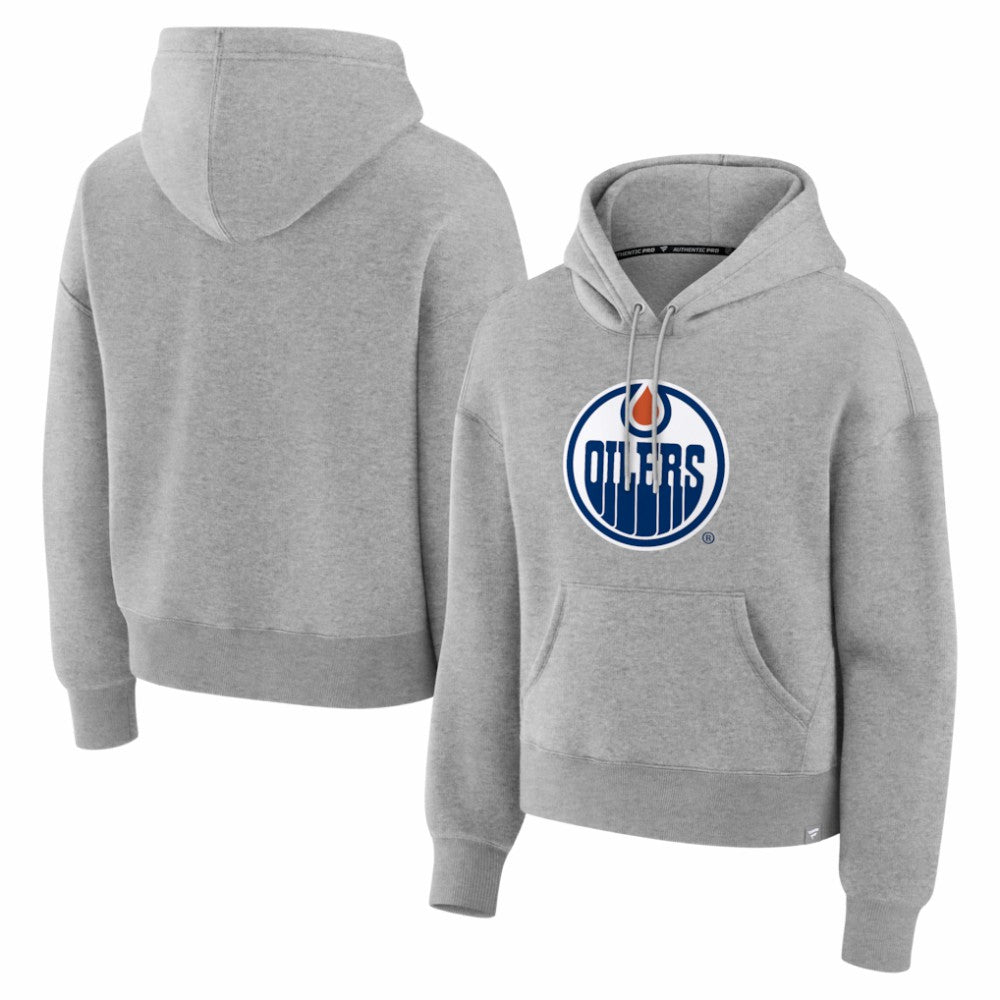 Edmonton Oilers - Fanatics Women's Essential Hoodie Heather Gray