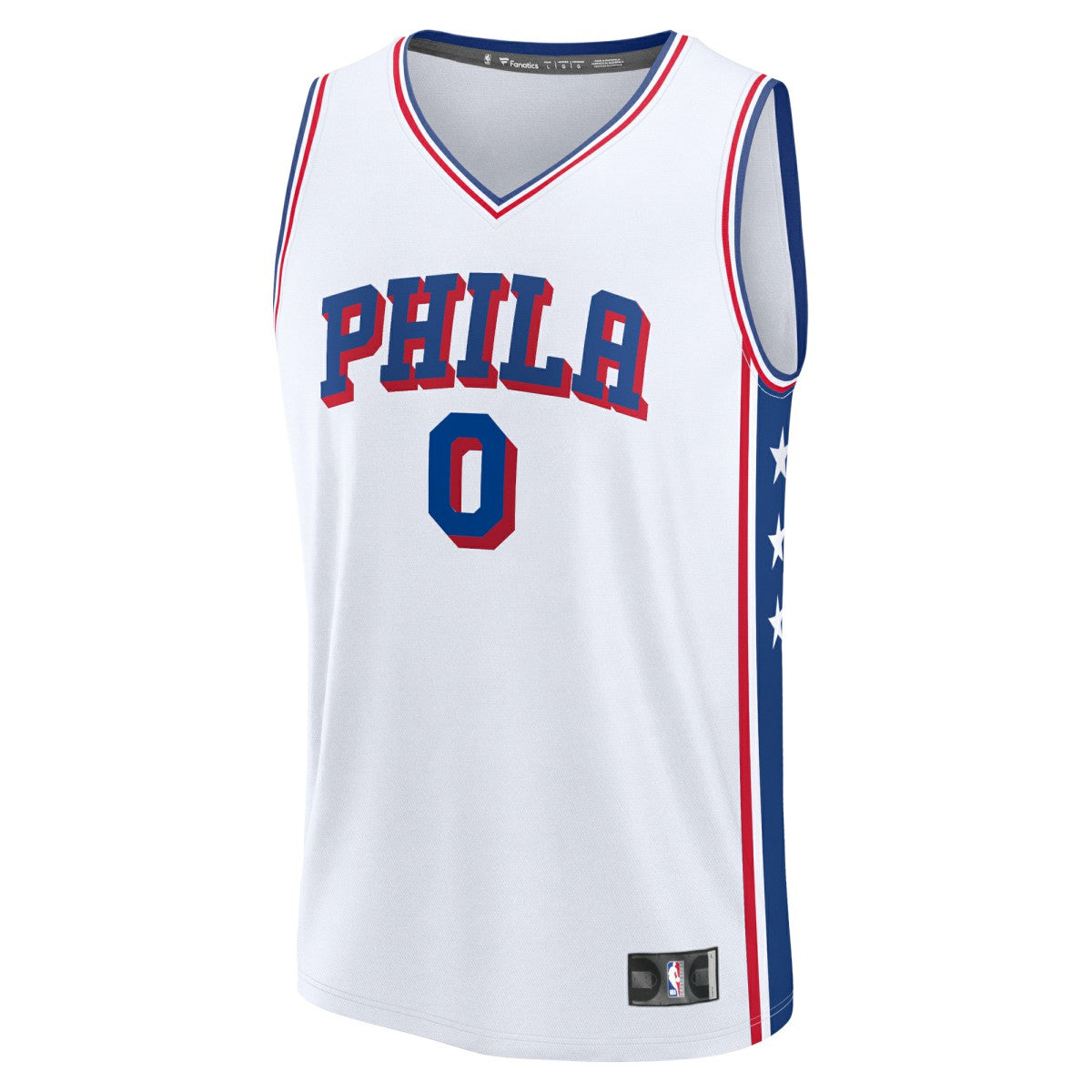 Fanatics - Tyrese Maxey Philadelphia 76ers Fast Break Replica Player Jersey - Association Edition - White