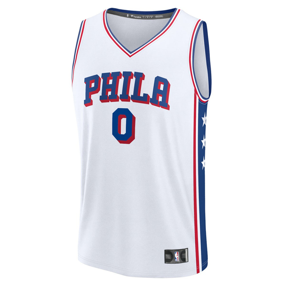 Fanatics - Tyrese Maxey Philadelphia 76ers Fast Break Replica Player Jersey - Association Edition - White