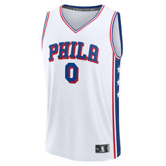 Fanatics - Tyrese Maxey Philadelphia 76ers Fast Break Replica Player Jersey - Association Edition - White