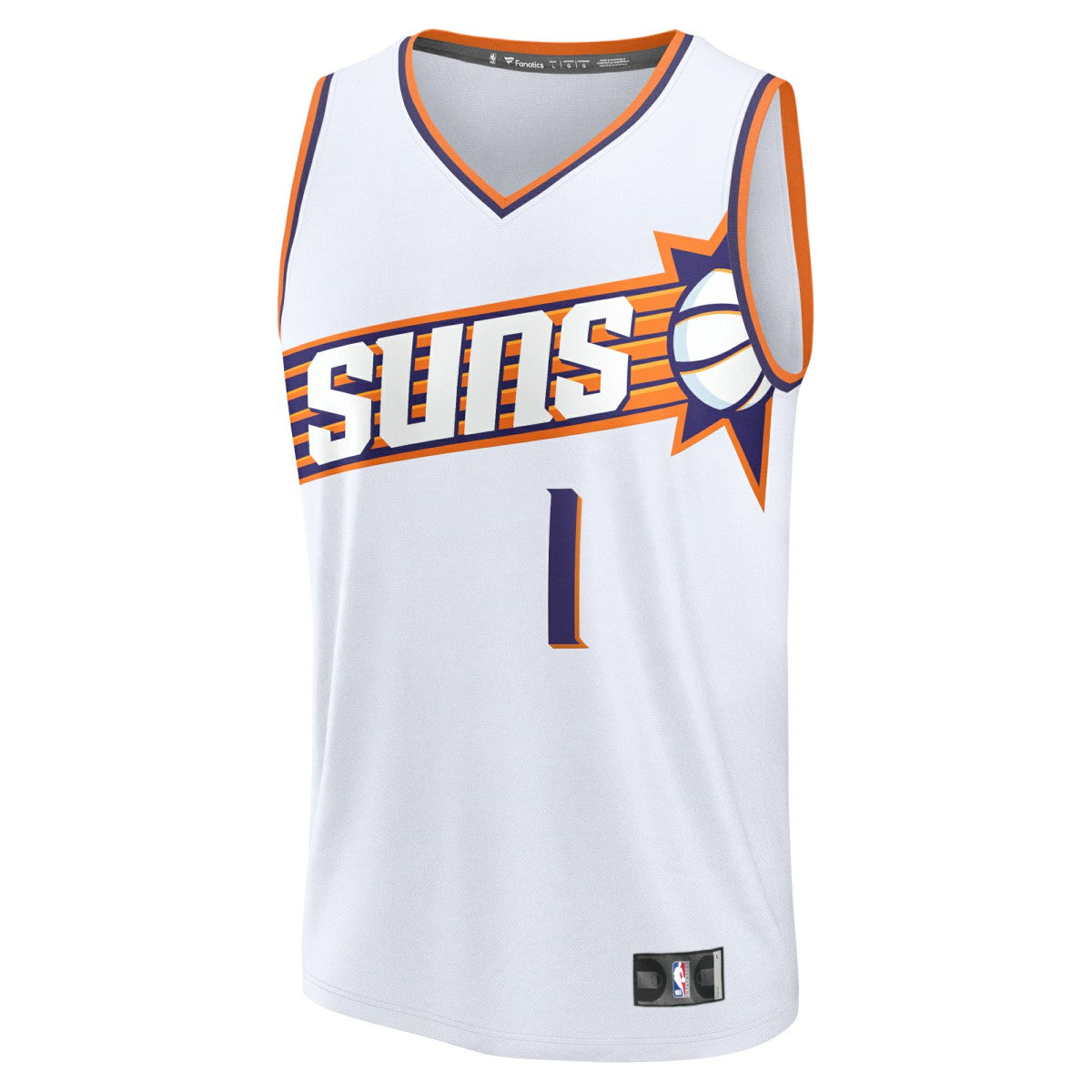 Devin Booker Phoenix Suns Fast Break Replica Player Jersey - Association Edition - White | NBA Jerseys
