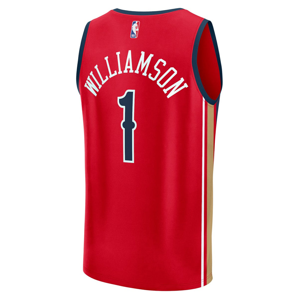 Fanatics - Zion Williamson New Orleans Pelicans Youth Fast Break Player Jersey - Statement Edition - Red