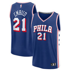 Fanatics - Joel Embiid Philadelphia 76ers Fast Break Replica Jersey - Icon Edition - Royal